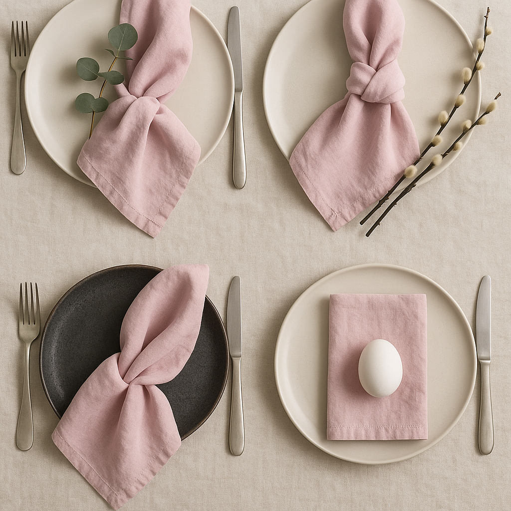 Blush Rose Linen Set of 6