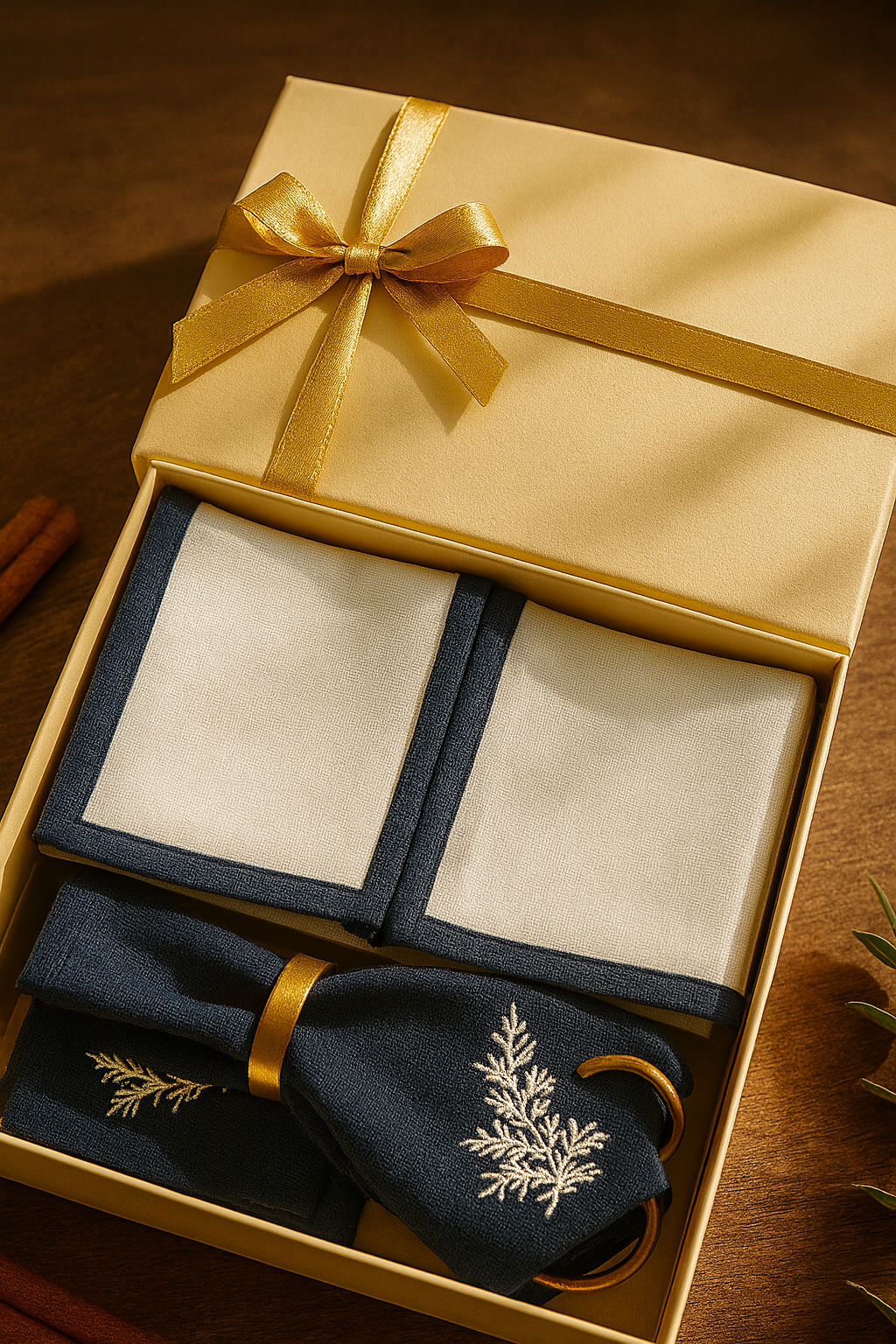 Midnight Laurel Table Gift Set