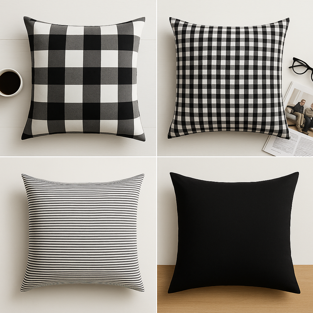 Ink & Ivory Cushion Set