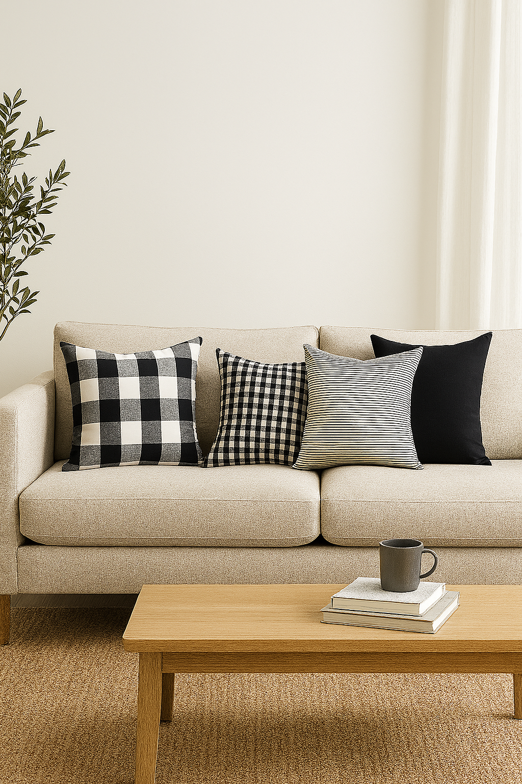 Ink & Ivory Cushion Set
