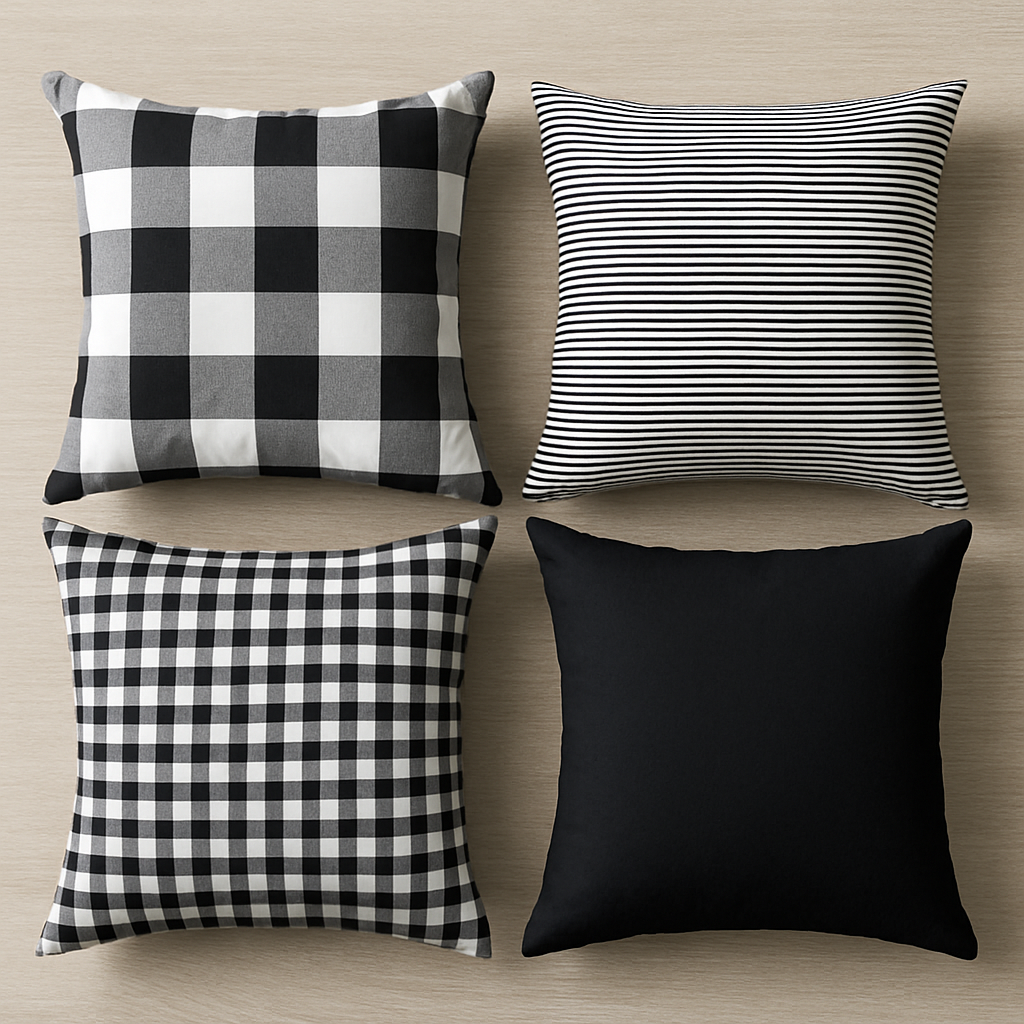Ink & Ivory Cushion Set
