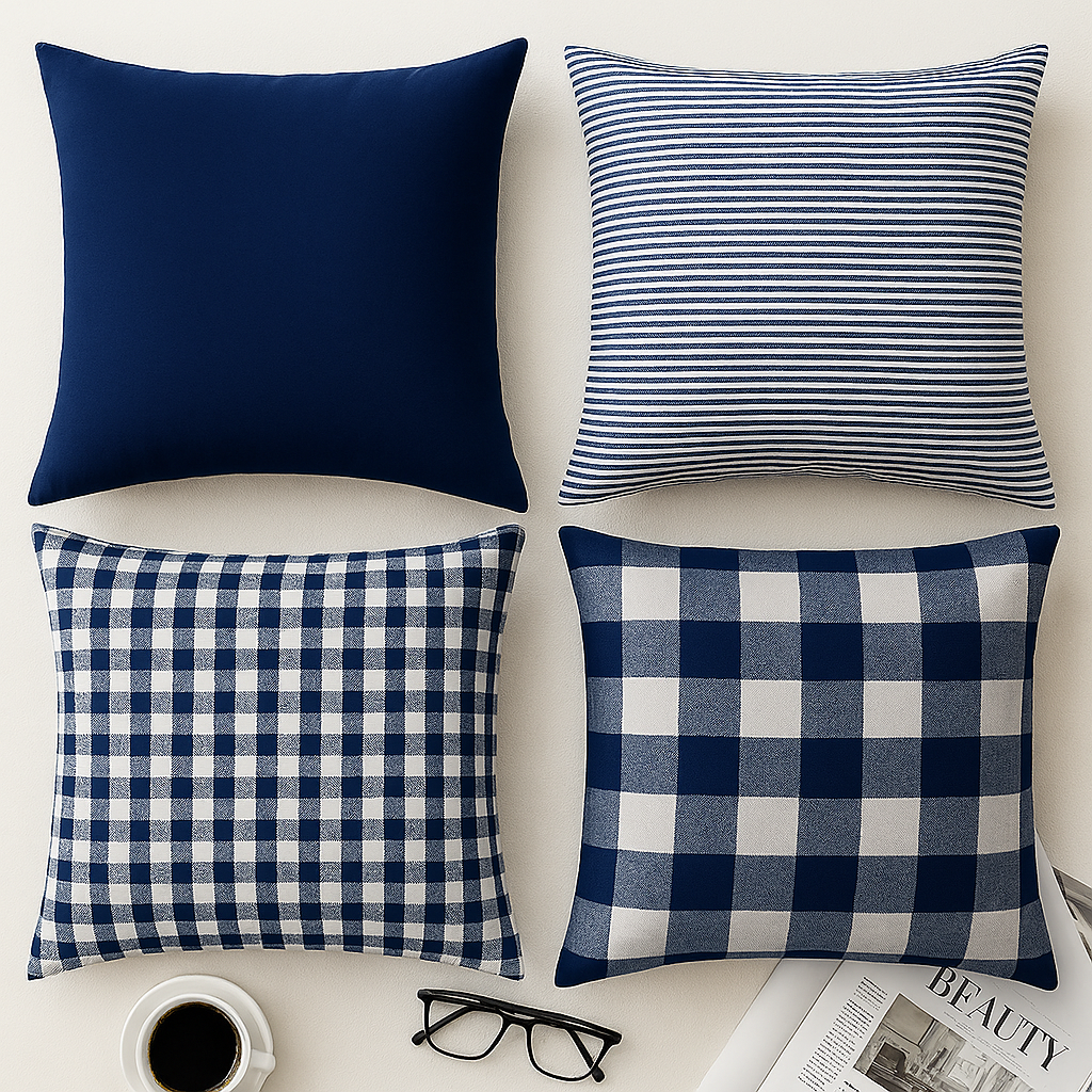 Midnight Blues Cushion Set