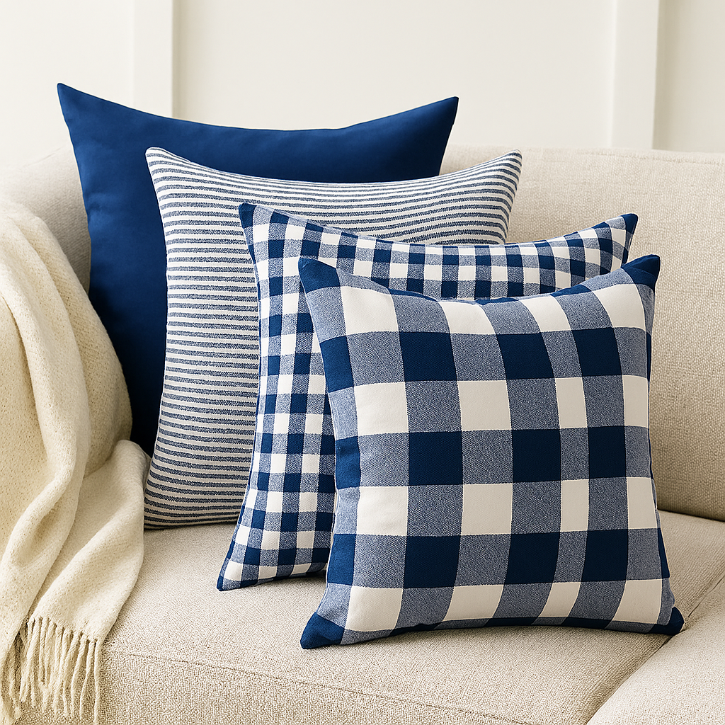 Midnight Blues Cushion Set