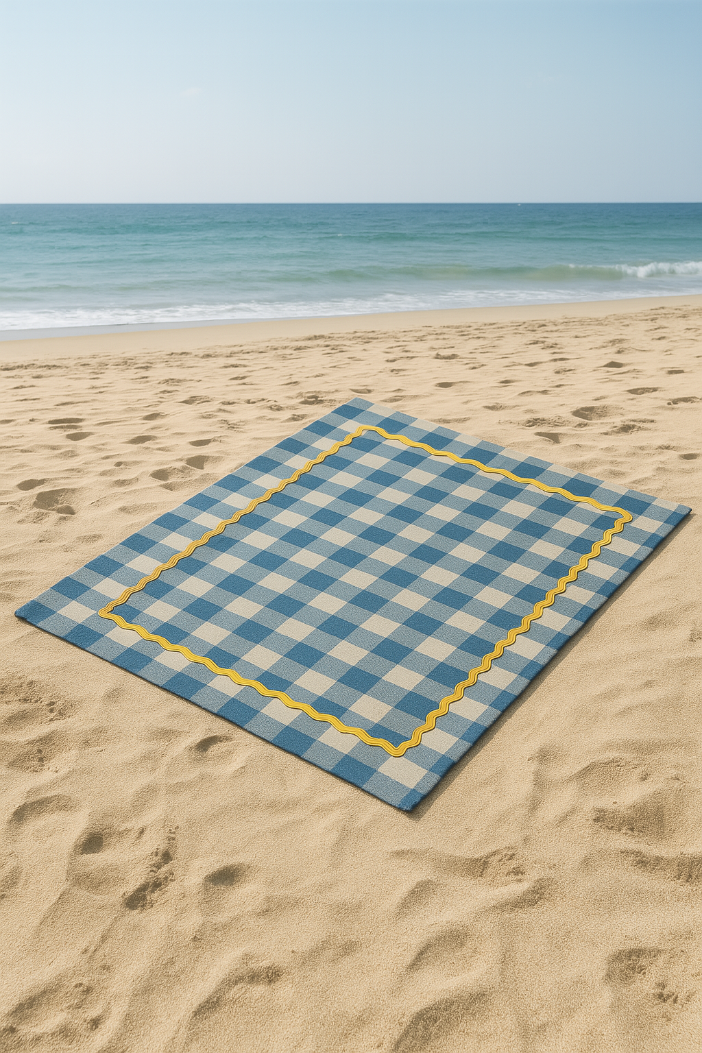 Gingham Blue Picnic/ Table Mat