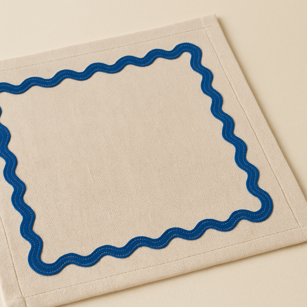 Coastal Line Cocktail Napkin Set of 6