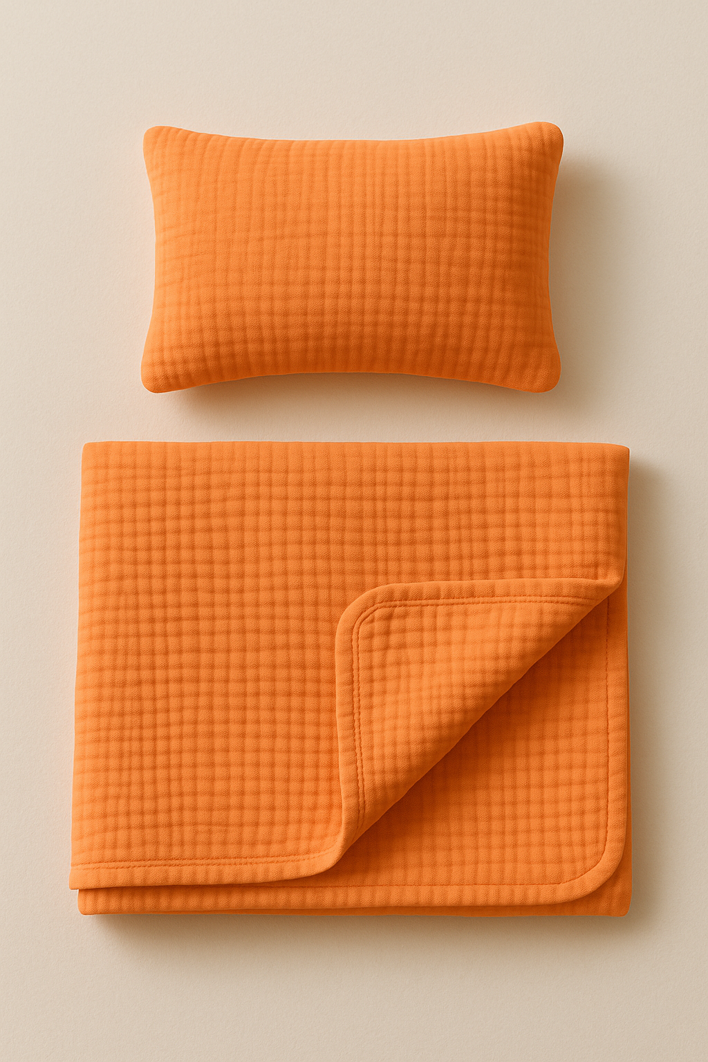 Pumpkin Glow Baby Blanket & Pillow