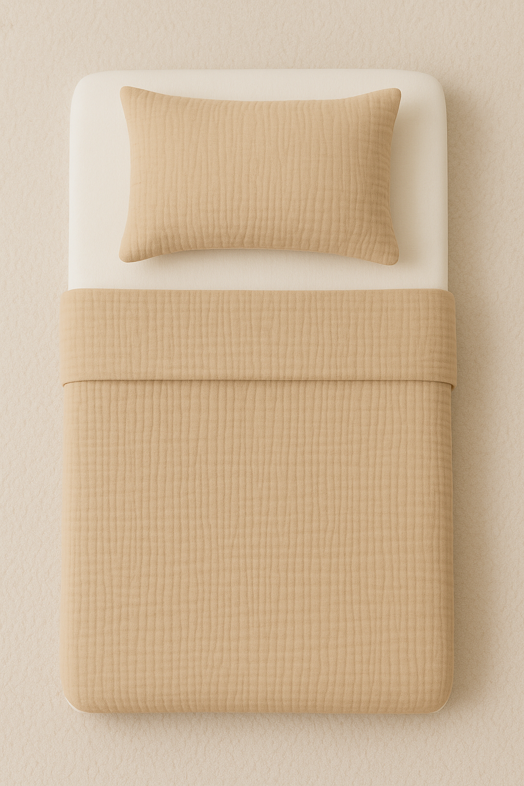 Beige Blossom Baby Blanket Set