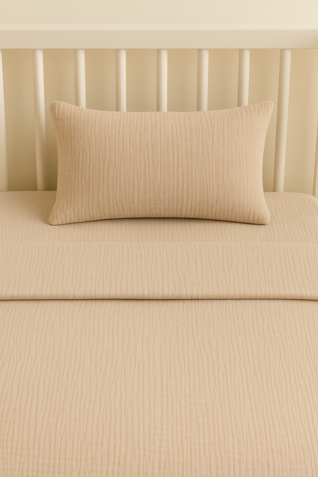 Beige Blossom Baby Blanket Set