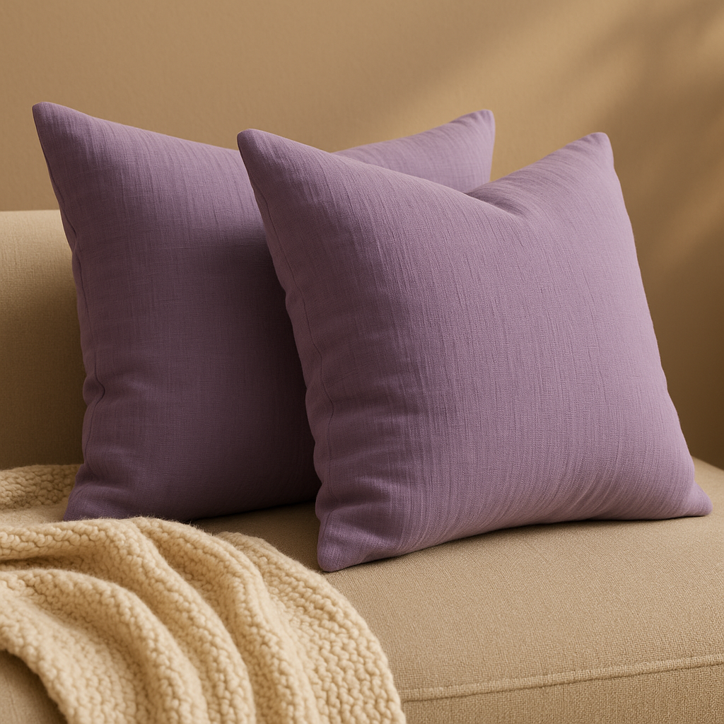 Soft Bloom Muslin Cushions