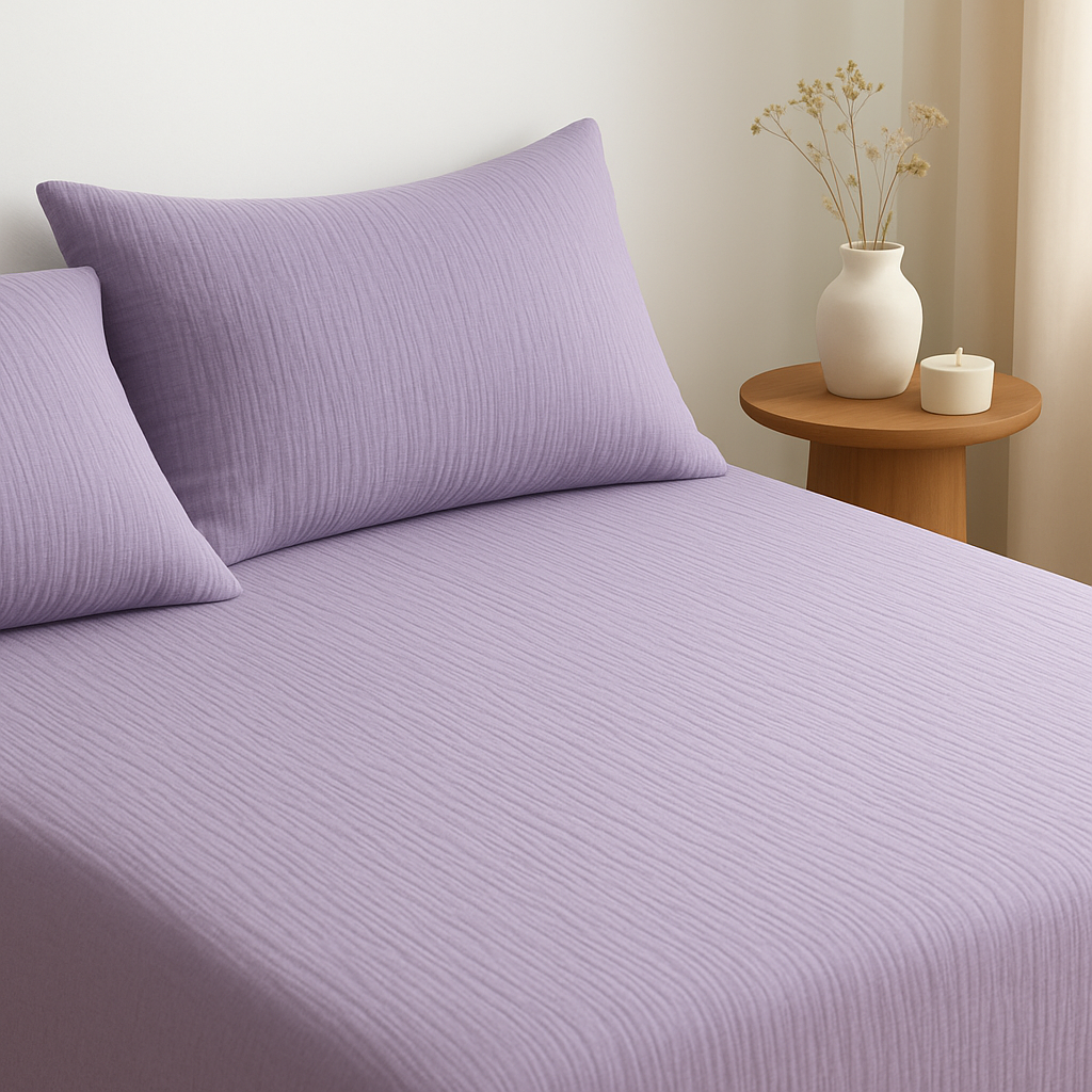 Lavender Calm Muslin Bedding Set