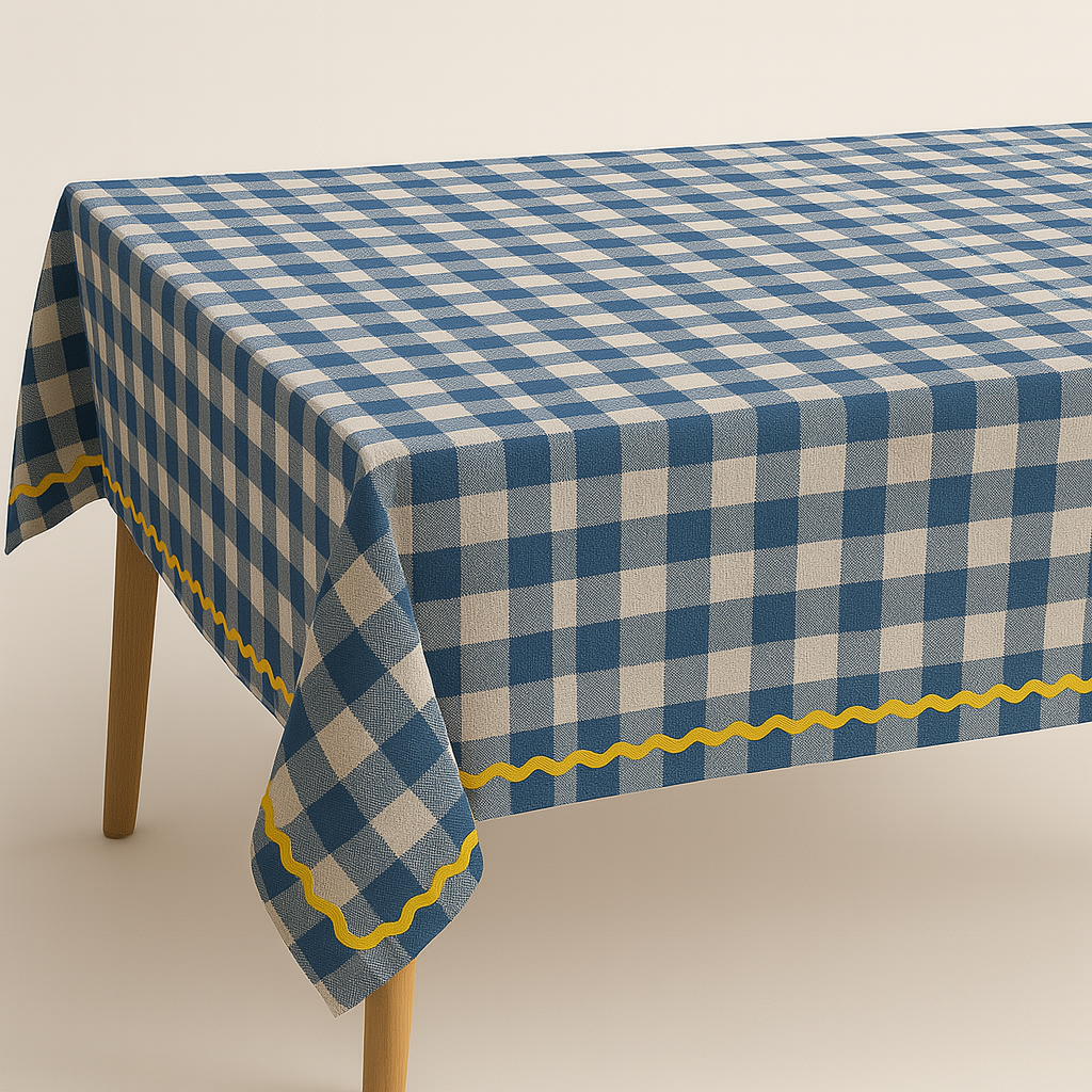 Gingham Blue Picnic/ Table Mat