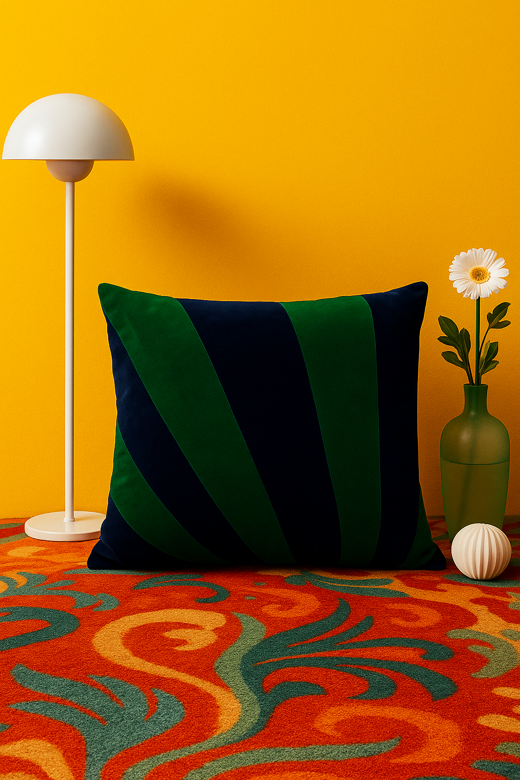 Plum Forests Stripe Cushion Cover