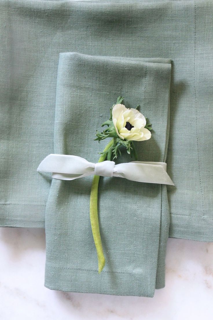 Serenity Green Linen Set of 6