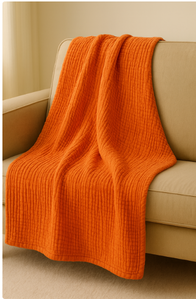Saffron Serenity Throw
