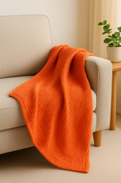 Saffron Serenity Throw