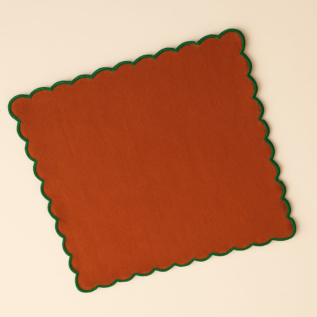 Rustic Charm Scallop Napkins set of 6
