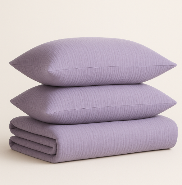 Lavender Calm Muslin Bedding Set