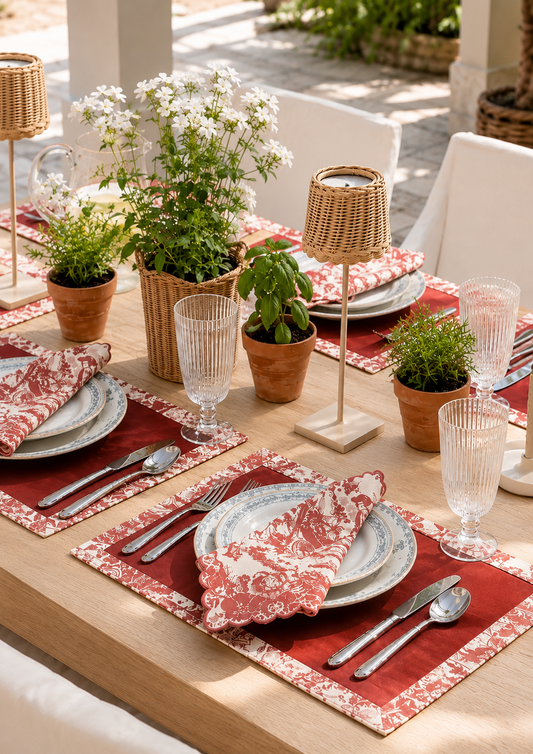 The 2026 Table Linen Colour Guide - And Where Toile Actually Fits