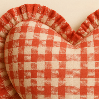 Heritage Hug Gingham Cotton Cushion Cover | Classic Check Home Decor