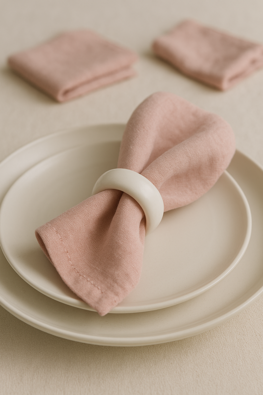 Blush Rose Linen Set of 6