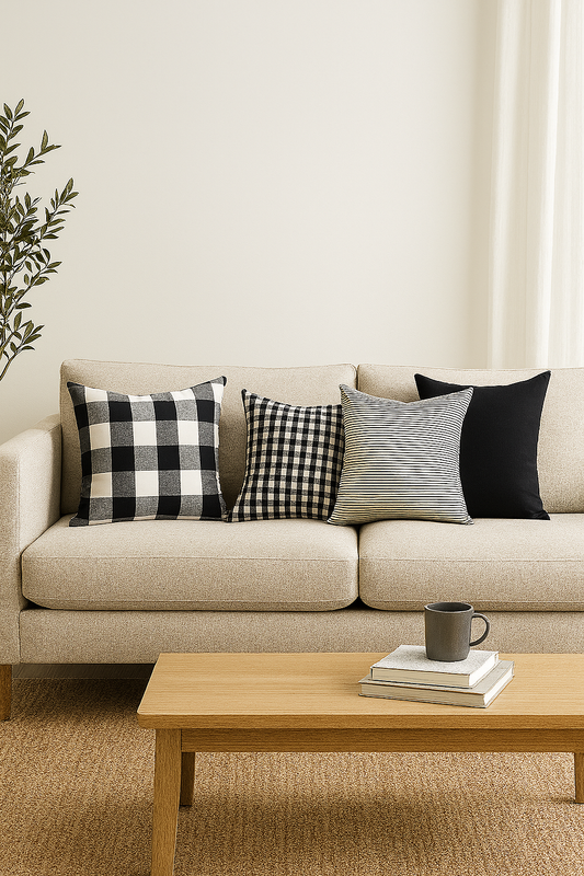 Ink & Ivory Cushion Set