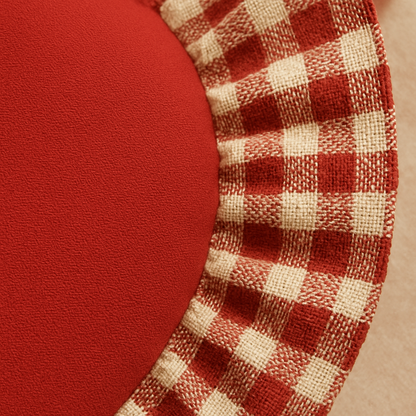 Heartland Charm Red Check Cotton Cushion Cover | Charming Home Decor
