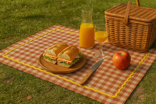 Gingham Red Picnic/ Table Mat