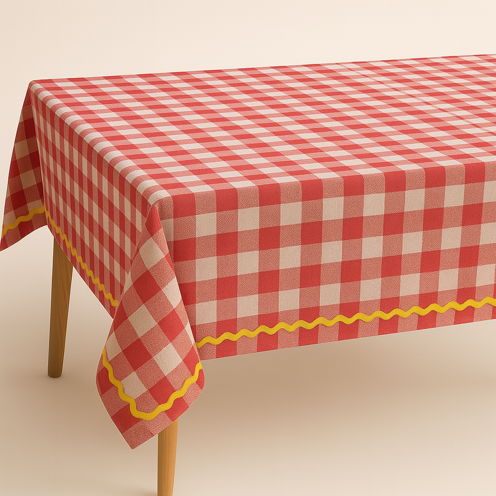 Gingham Red Picnic/ Table Mat