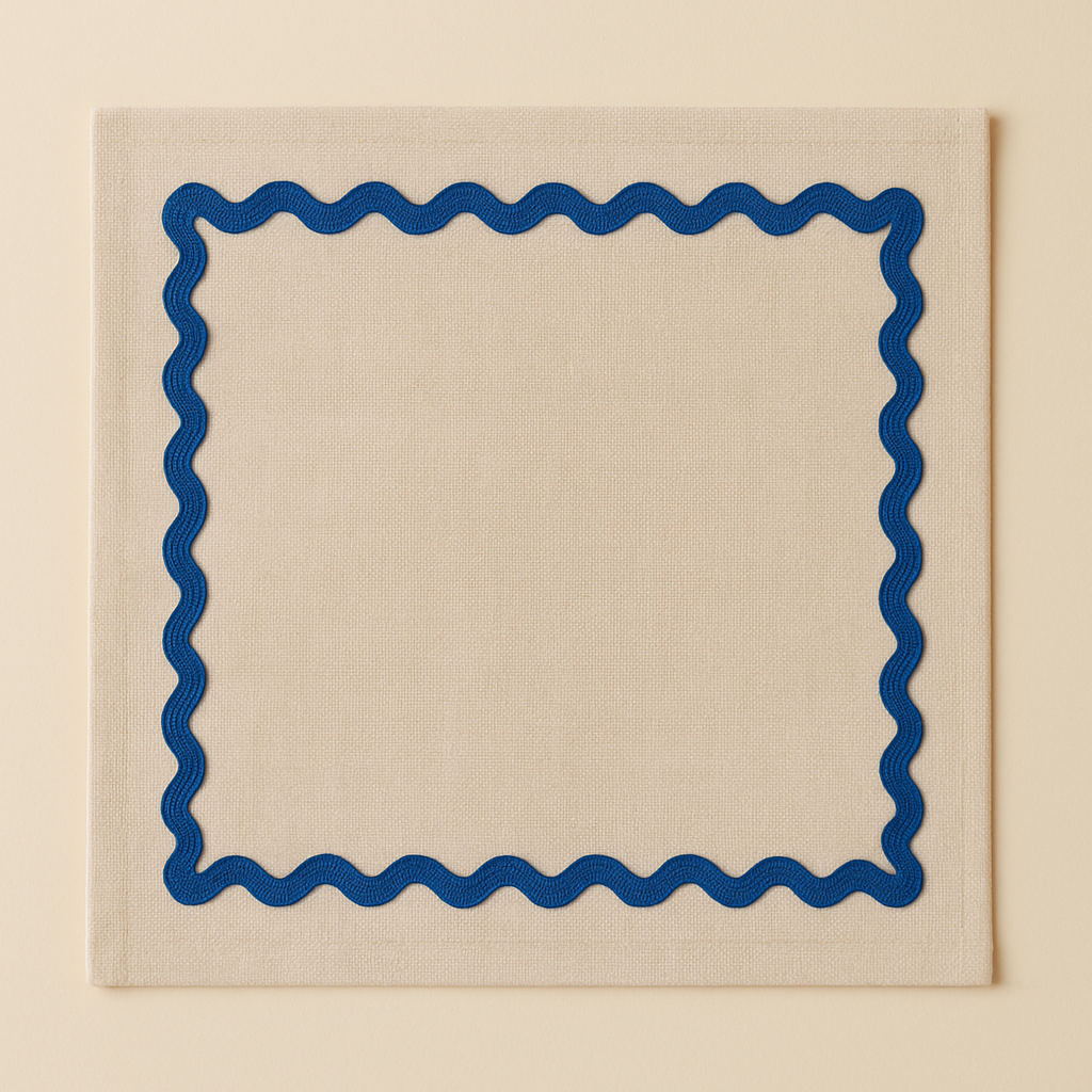 Coastal Line Cocktail Napkin Set of 6