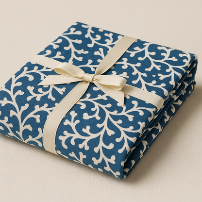 French Floral Cotton Table Cover | Elegant French Print Tablecloth