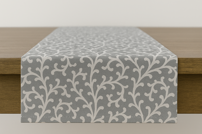Grey Manor Bloom Cotton Table Runner | Floral Print Dining Runner