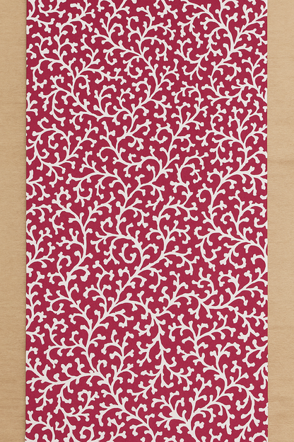 Red Manor Bloom Cotton Table Runner | Floral Print Dining Runner