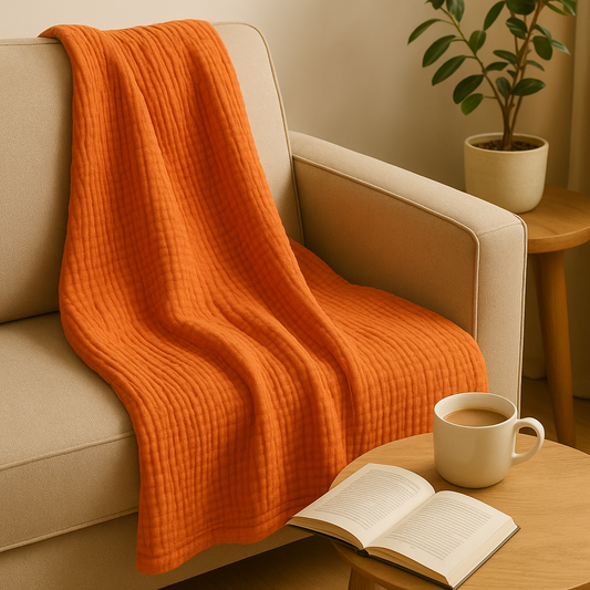 Saffron Serenity Throw