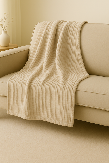 Luxe Muslin Comfort Throw Blanket | Premium Cozy Home Decor