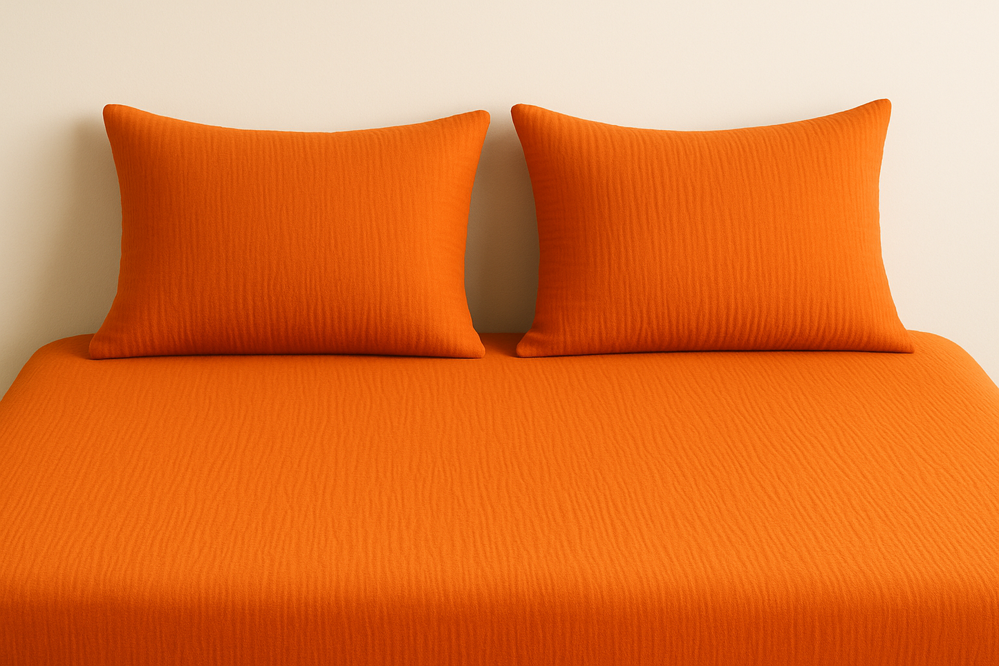 Amber Glow Muslin Bedsheet Set