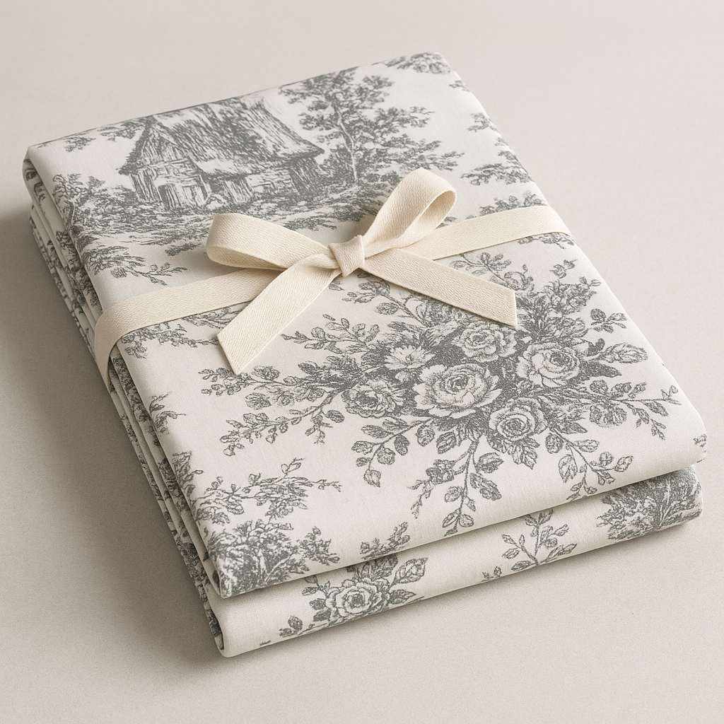 Ethereal Toile Grey Table Cover