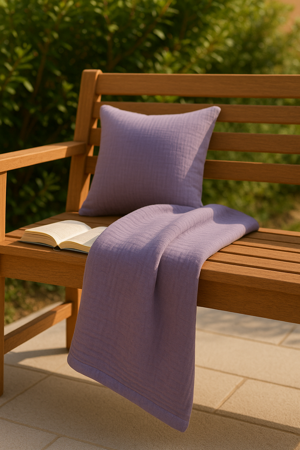 Lavender Mist Muslin Throw