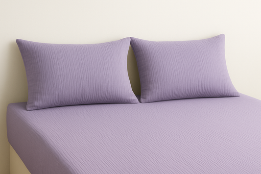 Lavender Calm Muslin Bedding Set