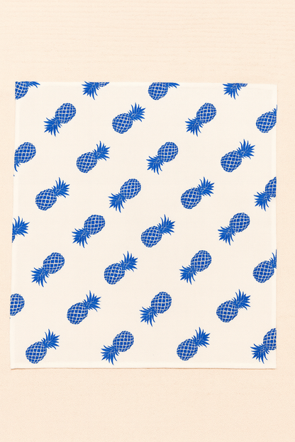 Island Breeze Printed Cotton Napkins Set of 6 | Tropical Dining Decor