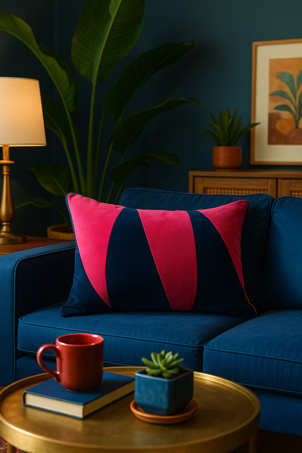 Pink Drift Pillow Cover