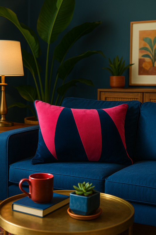Pink Drift Pillow Cover