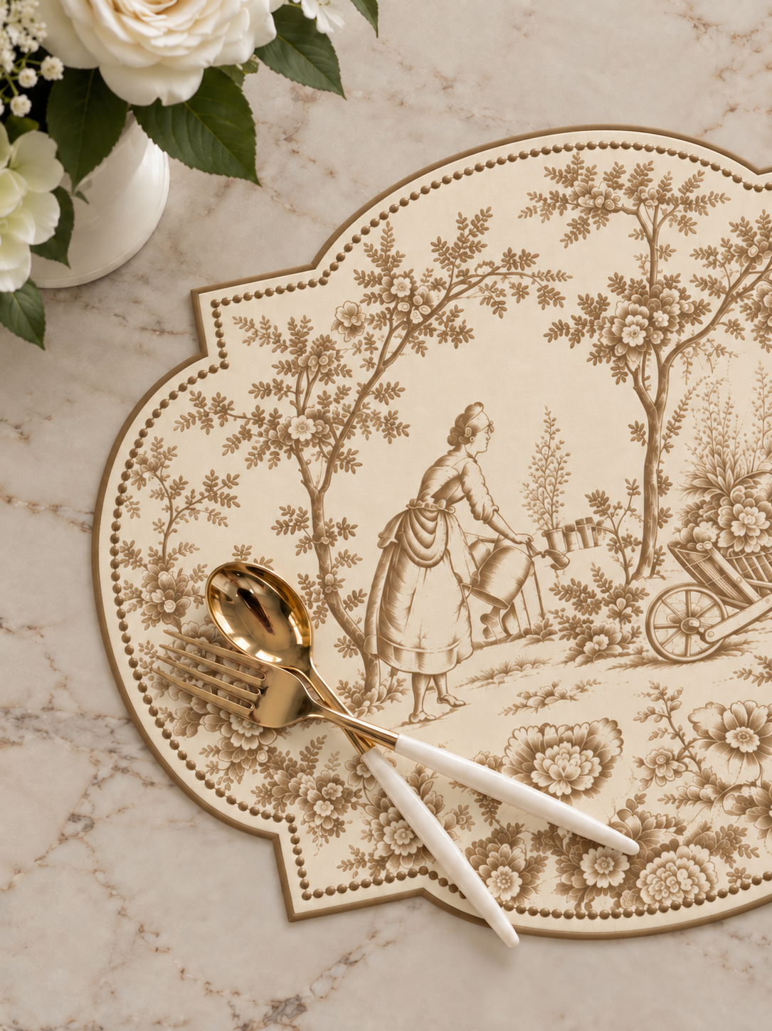 La Fête Beige Placemat Set of 6
