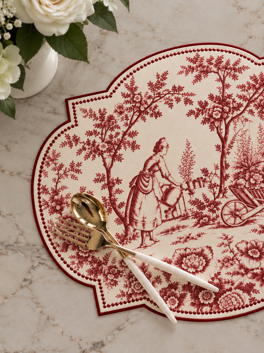 La Fête Red Placemat Set of 6