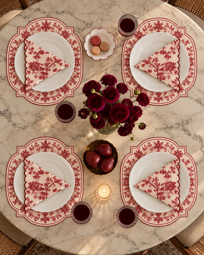 La Fête Red Placemat Set of 6