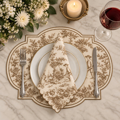 La Fête Beige Placemat Set of 6