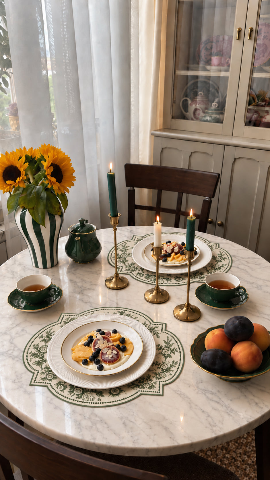 La Fête Green Placemat Set of 6
