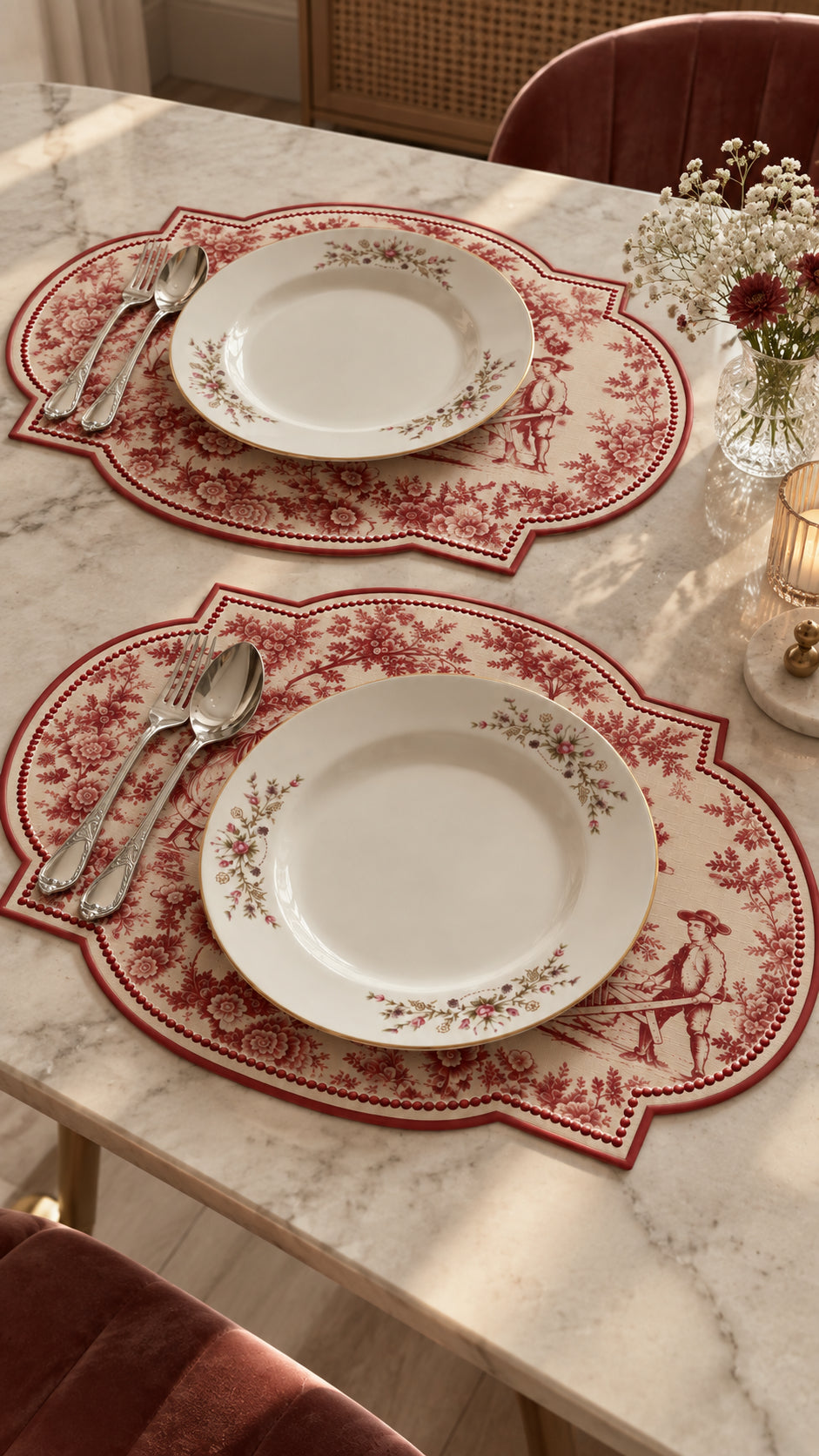 La Fête Red Placemat Set of 6