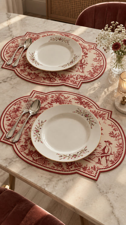 La Fête Red Placemat Set of 6