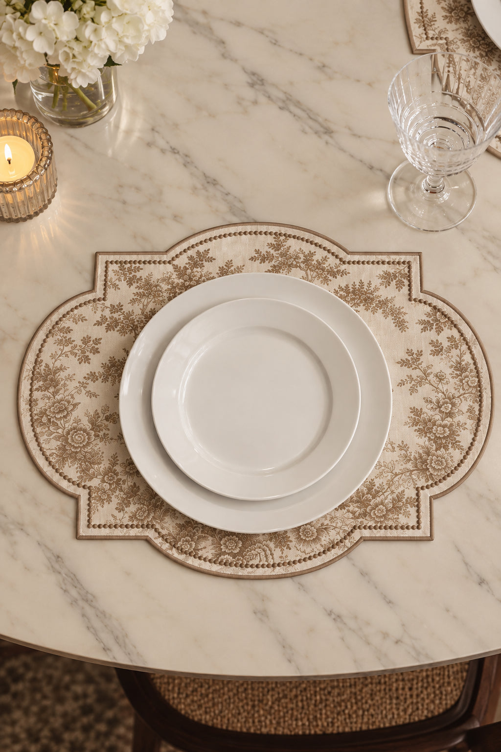 La Fête Beige Placemat Set of 6