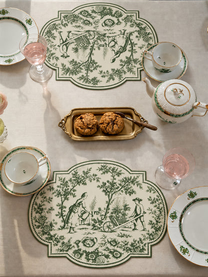 La Fête Green Placemat Set of 6